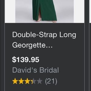 Wrap Bridesmaid dress from David’s Bridal